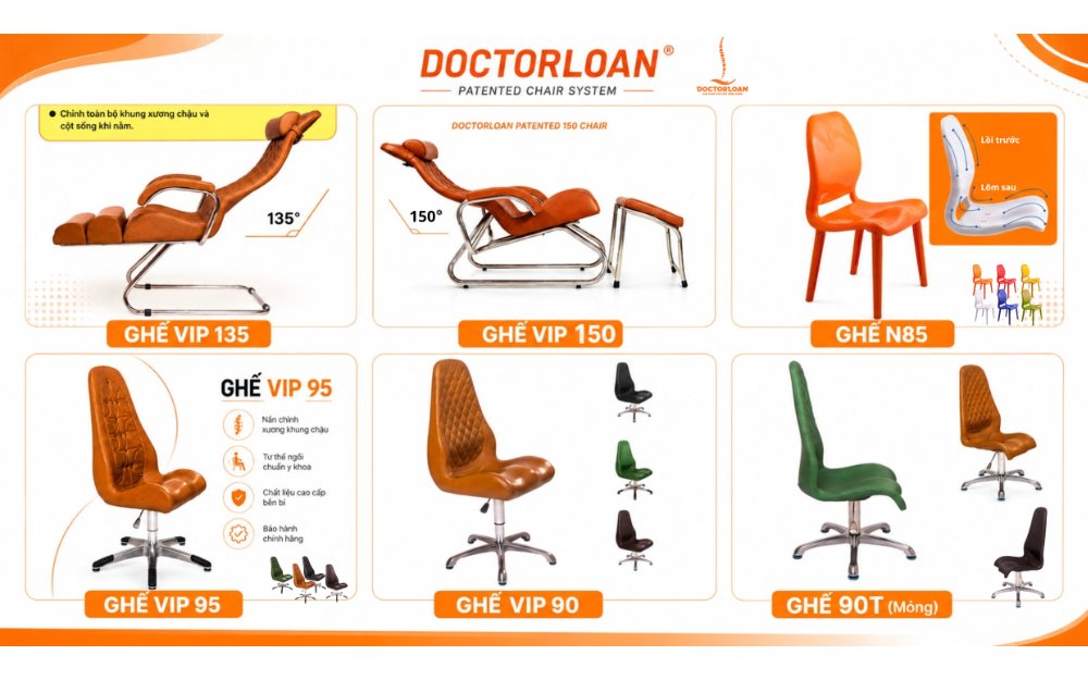 Vì sao nên lựa chọn hệ ghế DoctorLoan?